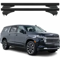 Menabo Dachträger Grundtäger für Chevrolet Suburban 2021-2026 Alu Schwarz 2 tlg