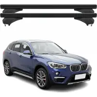 Menabo Dachträger Grundtäger für BMW X1 F48 2015-2019 Aluminium Schwarz 2 tlg