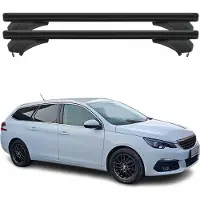 Menabo Dachträger für Peugeot 308 II Kombi 2014-2021 Aluminium Schwarz 2 tlg