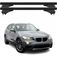 Menabo Dachträger Grundtäger für BMW X1 E84 2009-2015 Aluminium Schwarz 2 tlg