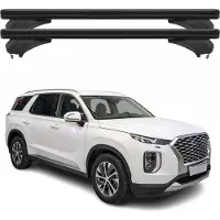 Menabo Dachträger Grundtäger für Hyundai Palisade 2019-2025 Aluminium Schwarz 2x