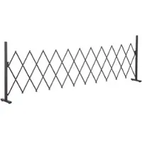 Furnicato Scherengitter Absperrgitter Ausziehbar 35-300cm Alu Braun H1035cm