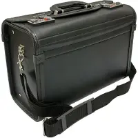 Davidt's Berufliche Arbeitskoffer Pilotenkoffer zum Umhängen, BOWATEX kleine 41 cm Koffer