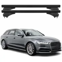 Menabo Dachträger Grundtäger für Audi A6 4G Avant 2015-2018 Aluminium Schwarz 2x