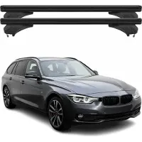 Menabo Dachträger Grundtäger für BMW 5er F11 Touring 2010-2016 Alu Schwarz 2 tlg