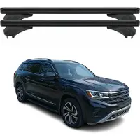 Menabo Dachträger Grundtäger für VW Atlas 2019-2025 Aluminium Schwarz 2 tlg