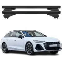 Menabo Dachträger Grundtäger für Audi A6 C9 Avant 2025 Aluminium Schwarz 2 tlg