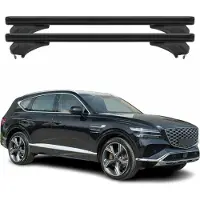 Menabo Dachträger Grundtäger für Genesis GV80 2020-2025 Aluminium Schwarz 2 tlg