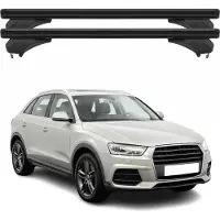 Menabo Dachträger Grundtäger für Audi Q3 8U 2011-2018 Aluminium Schwarz 2 tlg