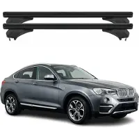 Menabo Dachträger Grundtäger für BMW X4 F26 2014-2018 Aluminium Schwarz 2 tlg