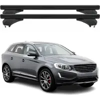 Menabo Dachträger Grundtäger für Volvo XC60 I 2014-2017 FL Aluminium Schwarz 2x