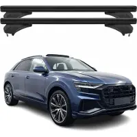 Menabo Dachträger Grundtäger für Audi Q8 4M 2018-2025 Aluminium Schwarz 2 tlg