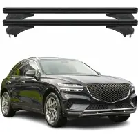 Menabo Dachträger Grundtäger für Genesis GV70 2020-2025 Aluminium Schwarz 2 tlg