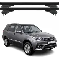 Menabo Dachträger Grundtäger für Chery Tiggo 3 / J11 2013-2023 Alu Schwarz 2 tlg