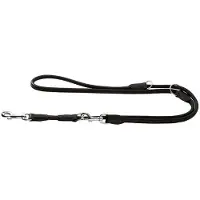 Hunter Verstellbare Führleine Round & Soft Elk 8/200, schwarz