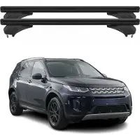 Menabo Dachträger für Land Rover Discovery Sport L550 2015-2019 Alu Schwarz 2tlg