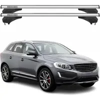 Menabo Dachträger Grundtäger für Volvo XC60 I 2014-2017 FL Aluminium Silber 2tlg