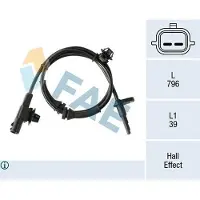 FAE ABS Sensor Raddrehzahl für NISSAN MICRA IV (K13) 78312