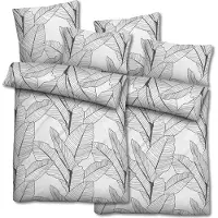 Sleezzze Mikrofaser Seersucker Bettwäsche 135 x 200 + 80 x 80 cm + 40 x 80 cm 3-teilig