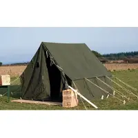 Mil-Tec Small Wall Campingzelt US Army Stil oliv 270x270 cm Baumwolle 240 cm hoch