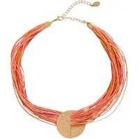 White Stuff Multi Cord Necklace Orange Multi Größe: OS | Halsketten Outlet | Damen | Orange