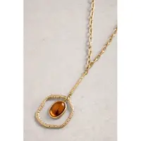 White Stuff Bella Stone Pendent Necklace Brown Multi Größe: OS | Halsketten Outlet | Damen | Braun