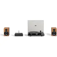 Pro-Ject Stereo Set E Phono - schwarz / Nussbaum