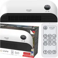 Adler AD 7751 Luftschleier, schwarz/weiß, 2000 W