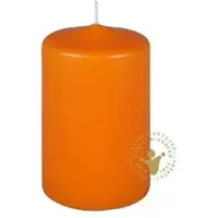 Jaspers Kerzen Stumpenkerzen apfelsine 120 x 70 mm, 10 Stück