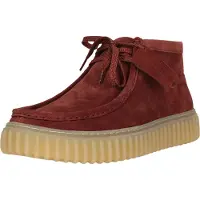 Clarks Schnürschuhe Torhill Hi 26183423 Dunkelrot