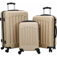 Syfax Koffer 3 pcs Champagner 50 x 31 x 78 cm ABS Kunststoff