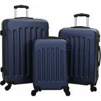 Syfax Koffer 3 pcs Dunkelblau 50 x 31 x 78 cm ABS Kunststoff
