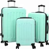 Syfax Koffer 3 pcs Mintgrün 50 x 31 x 78 cm ABS Kunststoff