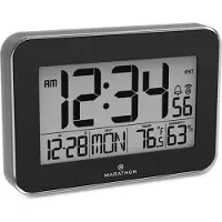 Marathon CL030060BK Digitale Wanduhr