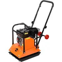 StarTech.com Rüttelplatte - Benzin-Bodenverdichter/Vibrationsplatte - 6,5 PS 212 ccm Motor - 15 kN Verdichtungskraft - Platte 53 x 40 cm - 6400 U/min - Handgeführt - Für Pflaster & Asphalt