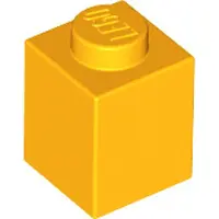 LEGO 250 Stück , Teile Nr. 3005 in Helles Hellorange (Bright Light Orange)