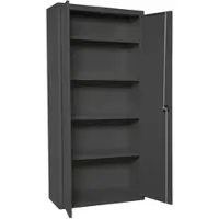 Simon Rack Aktenschrank, Mehrzweckschrank, Stahl-Aufbewahrungsschrank, 4 Ebenen, Doppeltüren, Schloss - Simonlocker