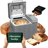 Skoov Bakemaster Brotbackautomat | Edelstahl - Keramik - 345x248x310 mm - 650W - 19 Programme - PFAS & Teflon frei