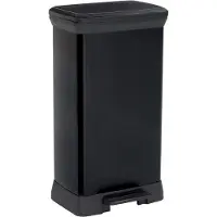 Curver Mülltonne Schwarz 50 L