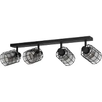 Eglo CONSACA Spot - L78 x H20,5 x AL23,5 cm - schwarz - 4X40W exkl. - IP20