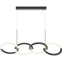 Maytoni Node LED Pendelleuchte, Hängeleuchte 4x 40W Schwarz 90Ra Warmweiss