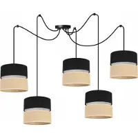 Light11 HOME Spider Deckenhängelampe, Lampenschirm 20 Cm Schwarz