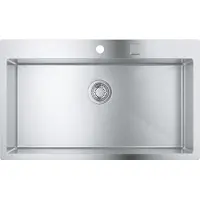 GROHE K800 90-S, Aufsatzwanne, Rechteckig, Edelstahl, Edelstahl, 1 Becken, Rechteckig