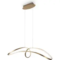 Maytoni Curve Pendelleuchten MOD156PL-L52G4K LED, Gold, aus Aluminium, 4000K, 2800lm