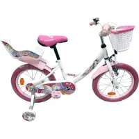 Volare Unicorn Kinderfahrrad 16 Zoll, Weiß