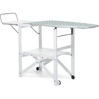 Foppapedretti Asso, Bügelbrett in Originalgröße, Aluminium, Baumwolle, Polyester, Dampfbügeleisen, Schwarz, Weiß, Einfarbig, Grau, Weiß