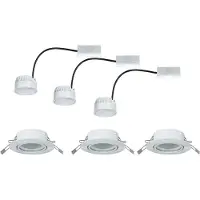 TIP Einbauleuchten LED Coin schwenkbar 3x4,9W weiß matt 2700K Warmweiß IP20