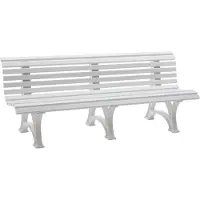 Sonstiges Gartenbank BORKUM 4-Sitzer Länge 2000 mm, weiß