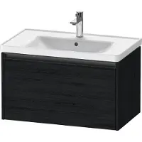 Duravit Ketho.2 Wastafelonderkast 78,4x45,5x44 cm Mat Eiken (zwart)