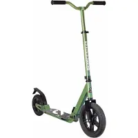 Globber SIX DEGREES Aluminium Scooter mit Luftbereifung und Federung, 300/205 mm, ABEC 7, höhenverstellbar, , grün